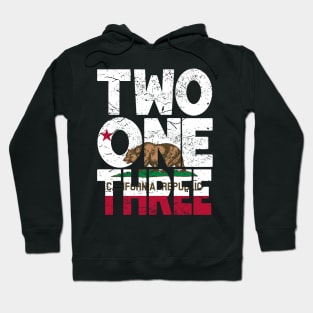 California Area Code 213 California Republic Flag Hoodie